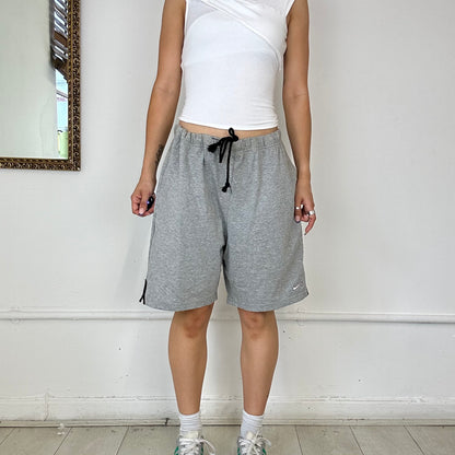 baggy grey nike sweat shorts