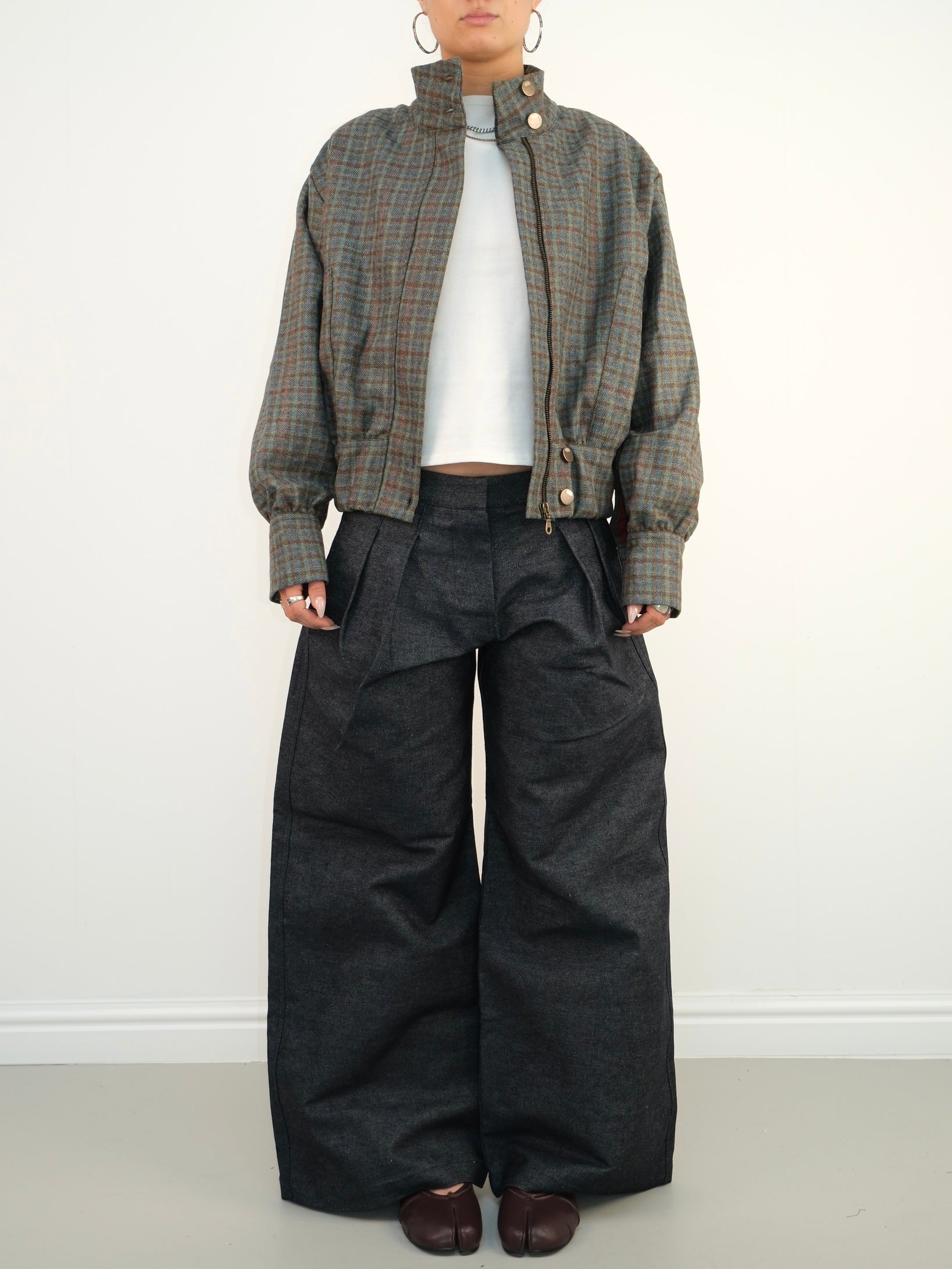 slouch jacket - cedar wool