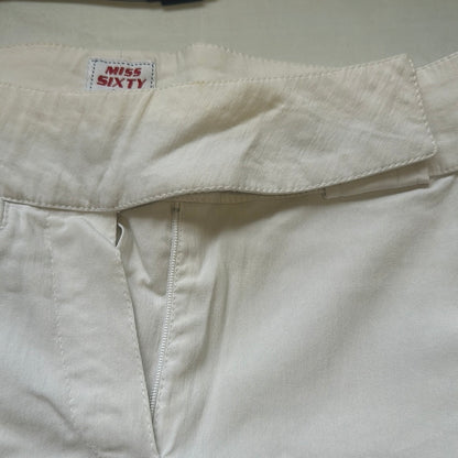 00s miss sixty white flared trousers