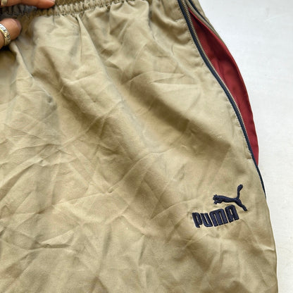 vintage puma khaki tracksuit bottoms