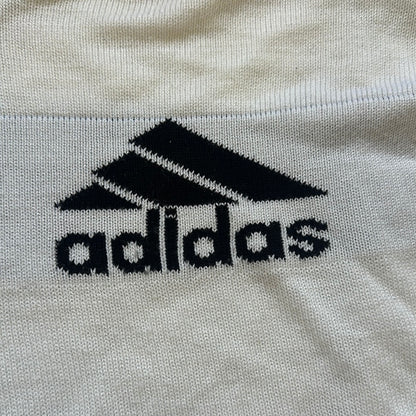 adidas vintage white knit jumper