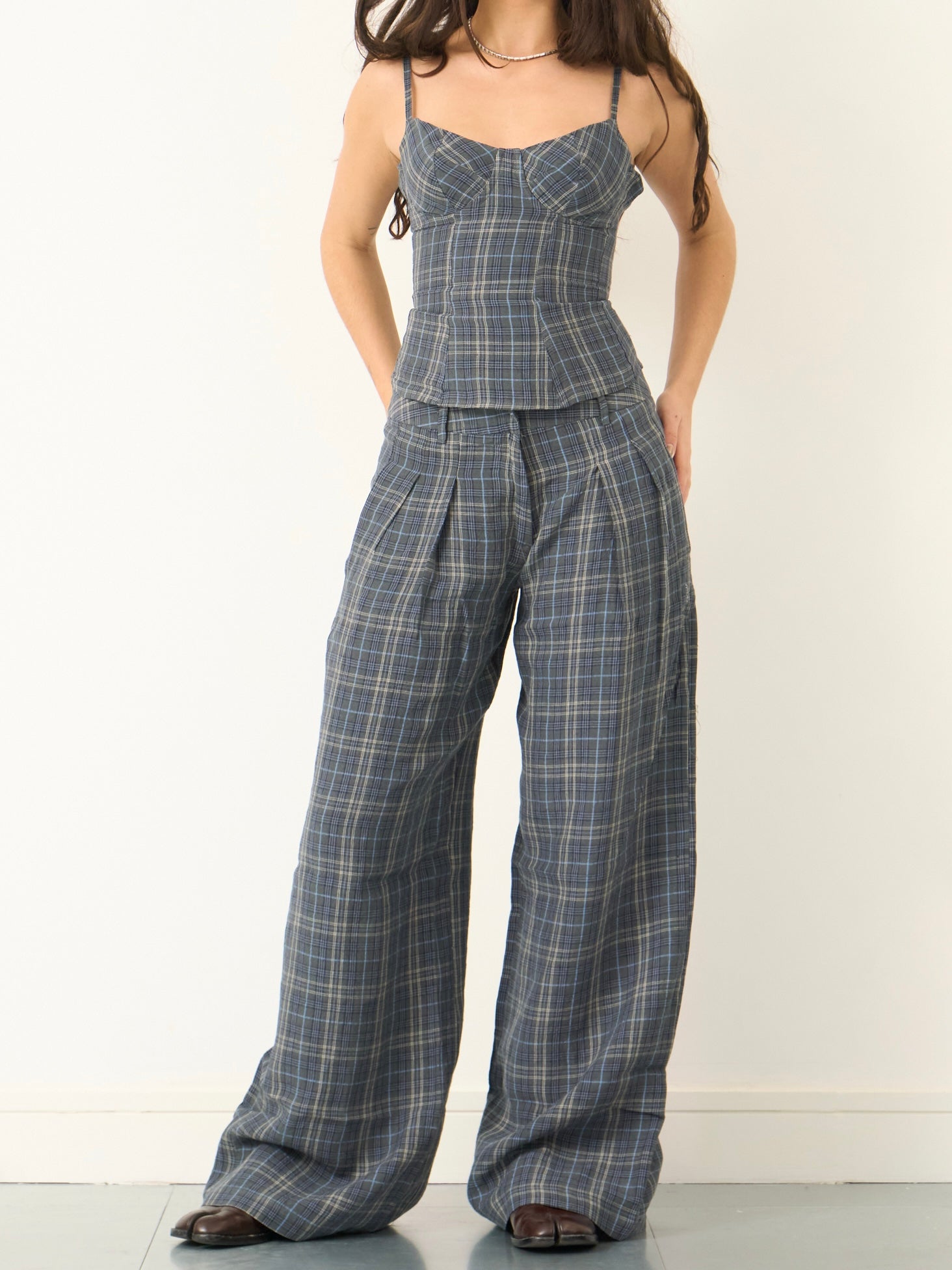 Parker-Hose – Schieferleinen