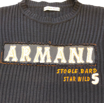 armani ribbed knit jumper