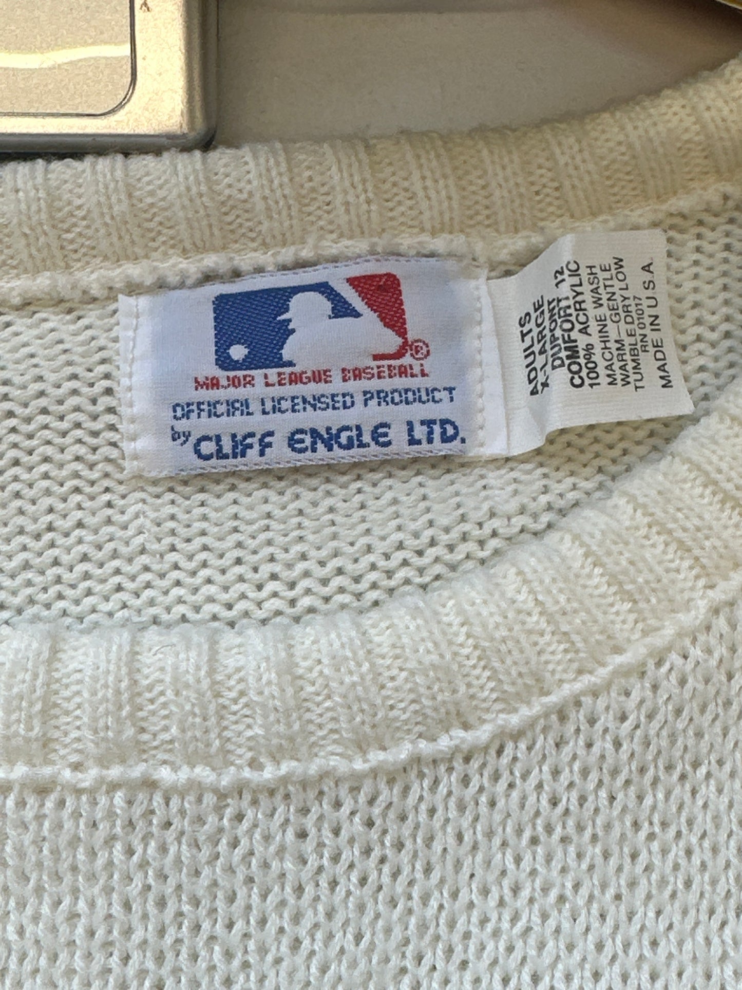 vintage dodgers knitted jumper