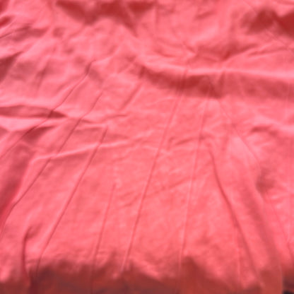 00s pink linen midi skirt