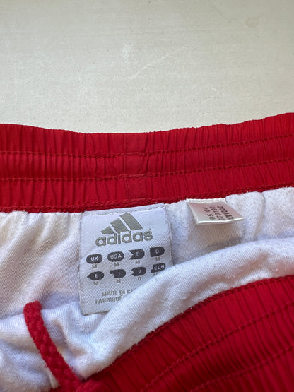 2000's red adidas tracksuit bottoms