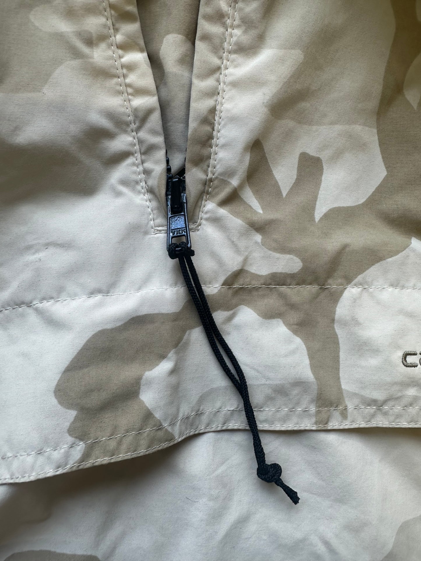 cream carhartt camo rain jacket