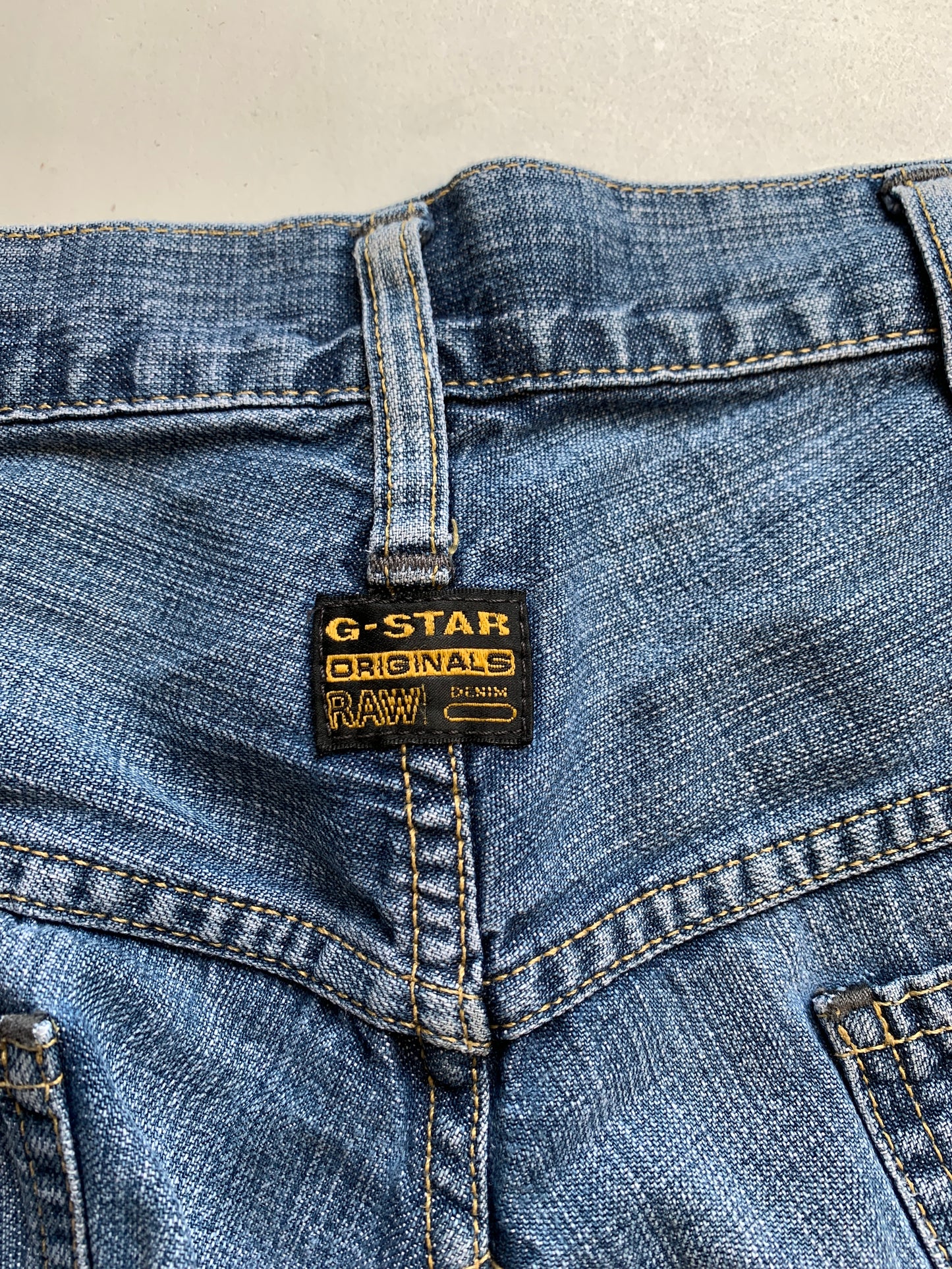 G-star mid wash baggy cargo jeans