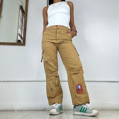 wide leg cargo trousers