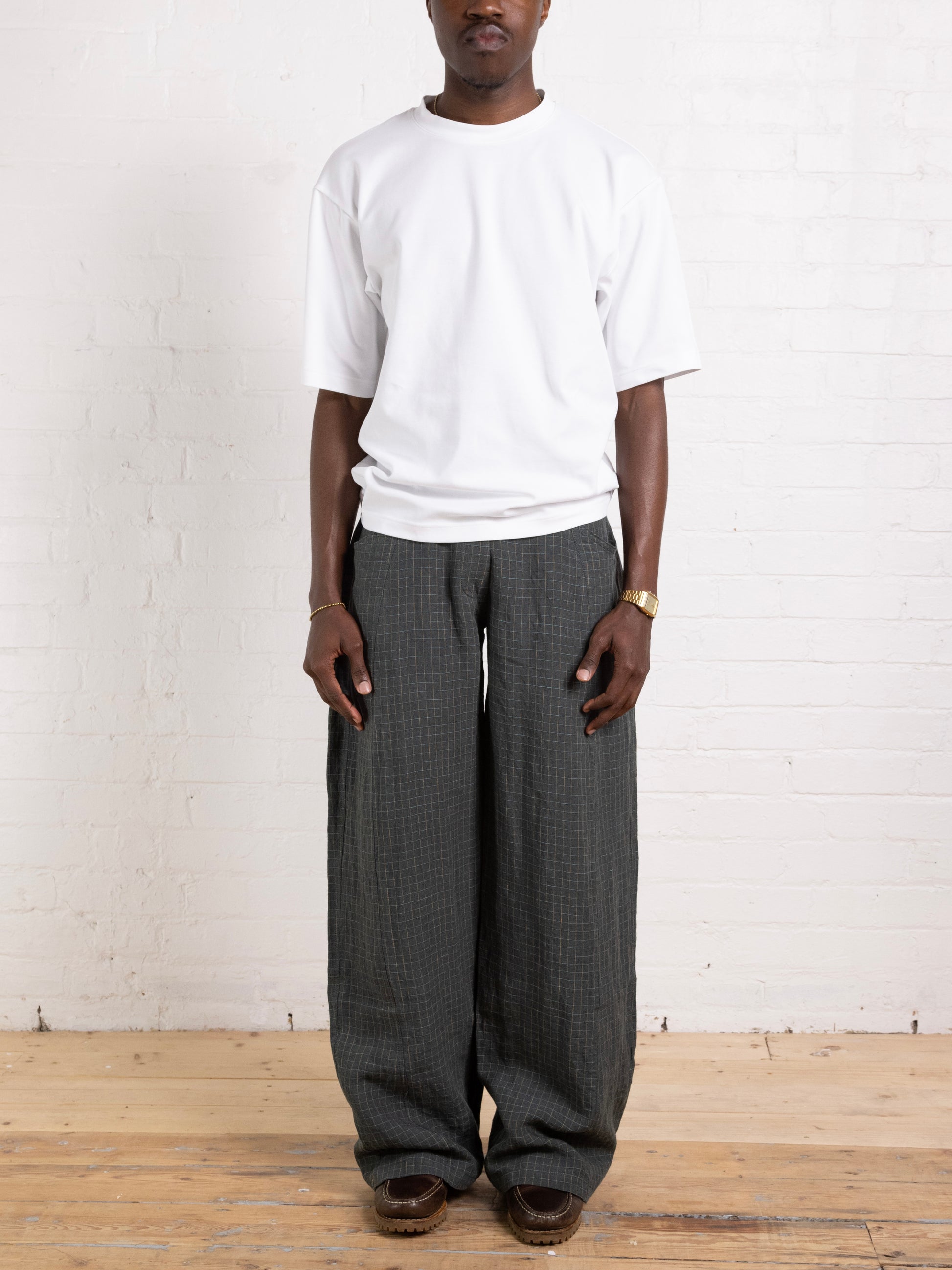 balloon trouser - fern linen