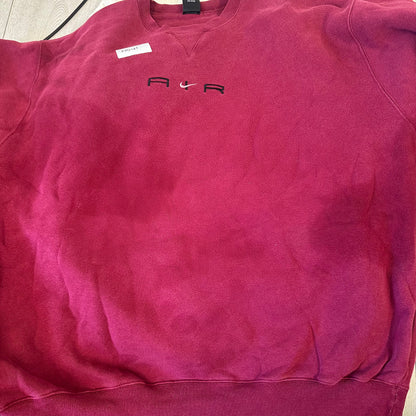 vintage nike air burgundy sweatshirt