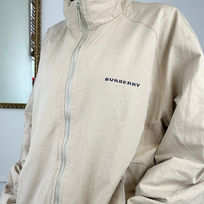 90’s burberry zip up jacket