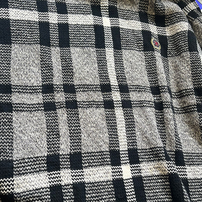 vintage grey & black checkered tommy hilfiger knit