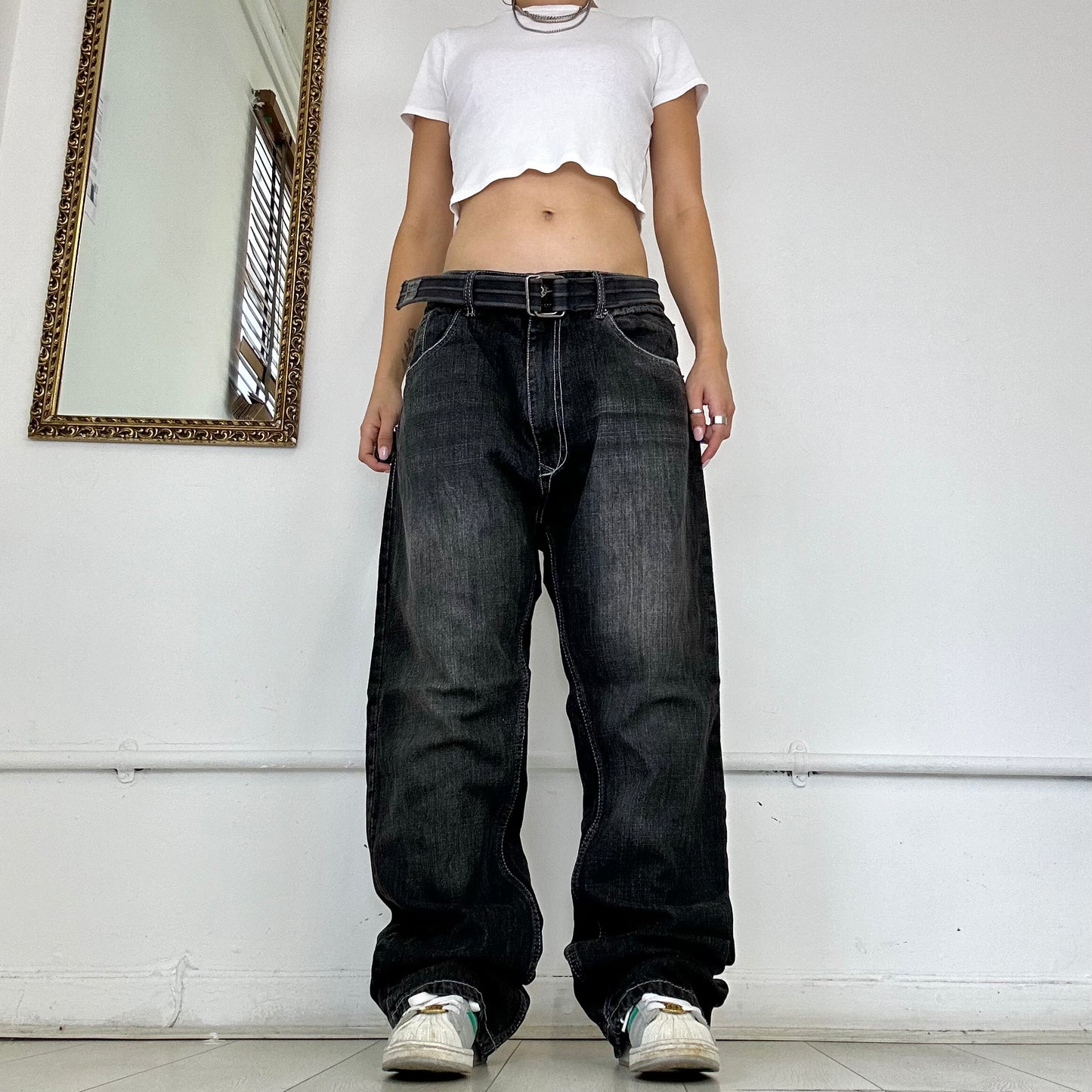 vintage black baggy jeans