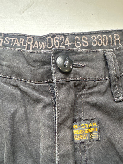 black utility shorts by g-star