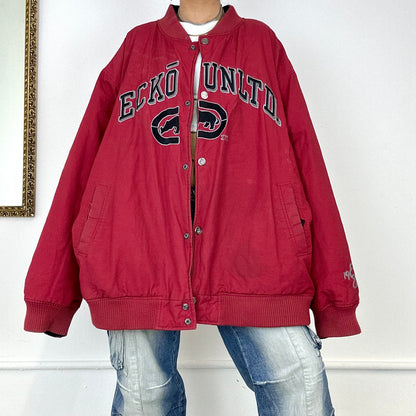 vintage eckō bomber jacket