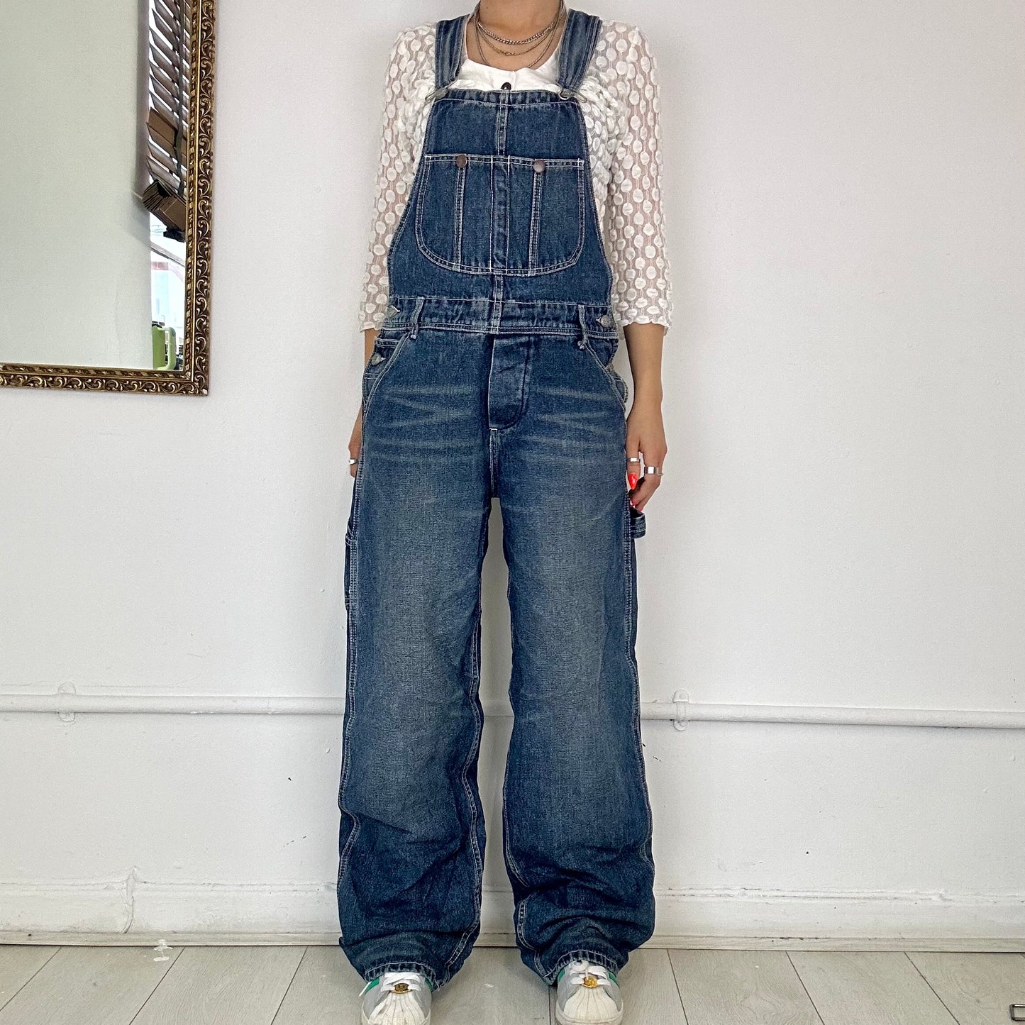 vintage denim dungarees