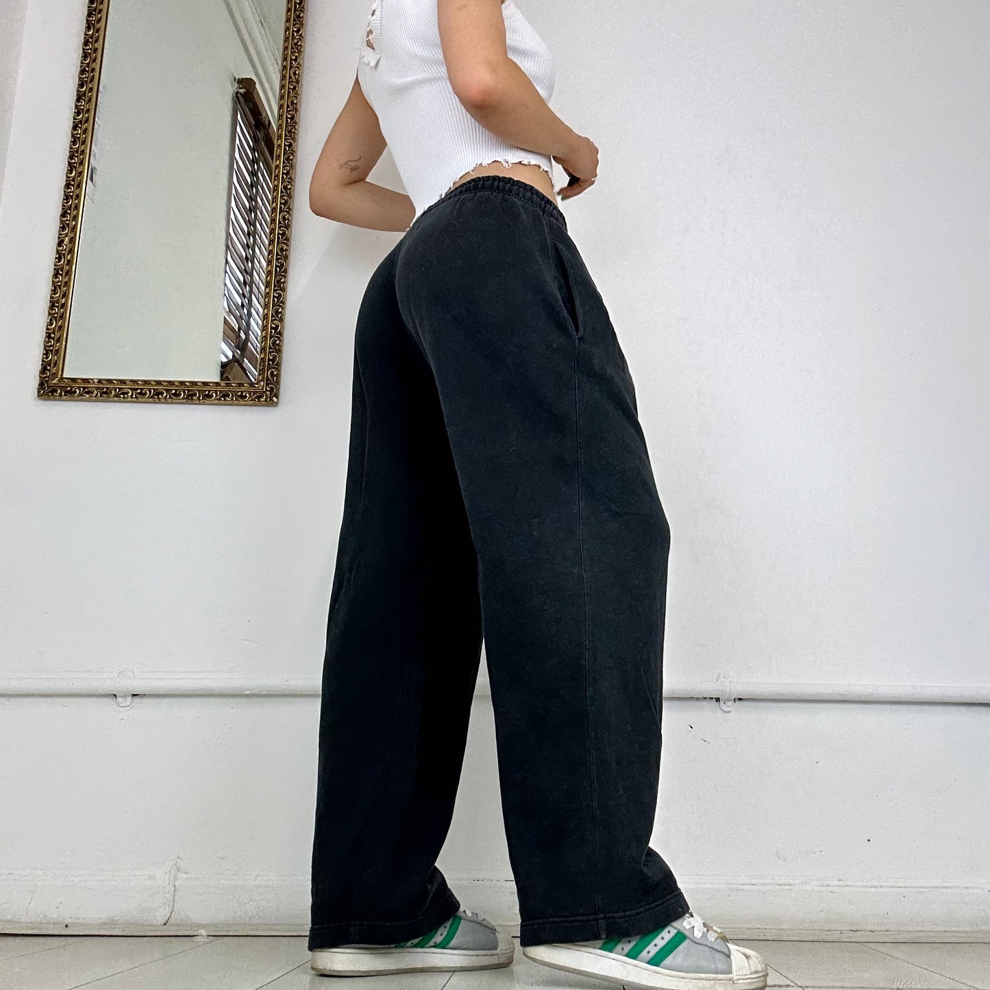 wide leg adidas joggers