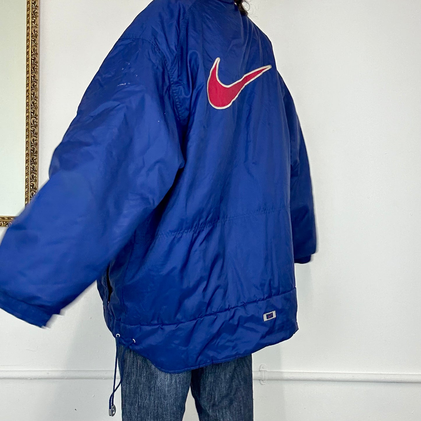 90's nike swoosh zip up jacket