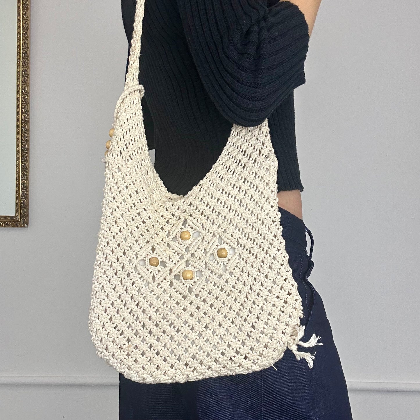 crochet shoulder bag