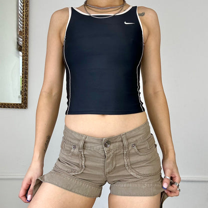 nike black tankini top