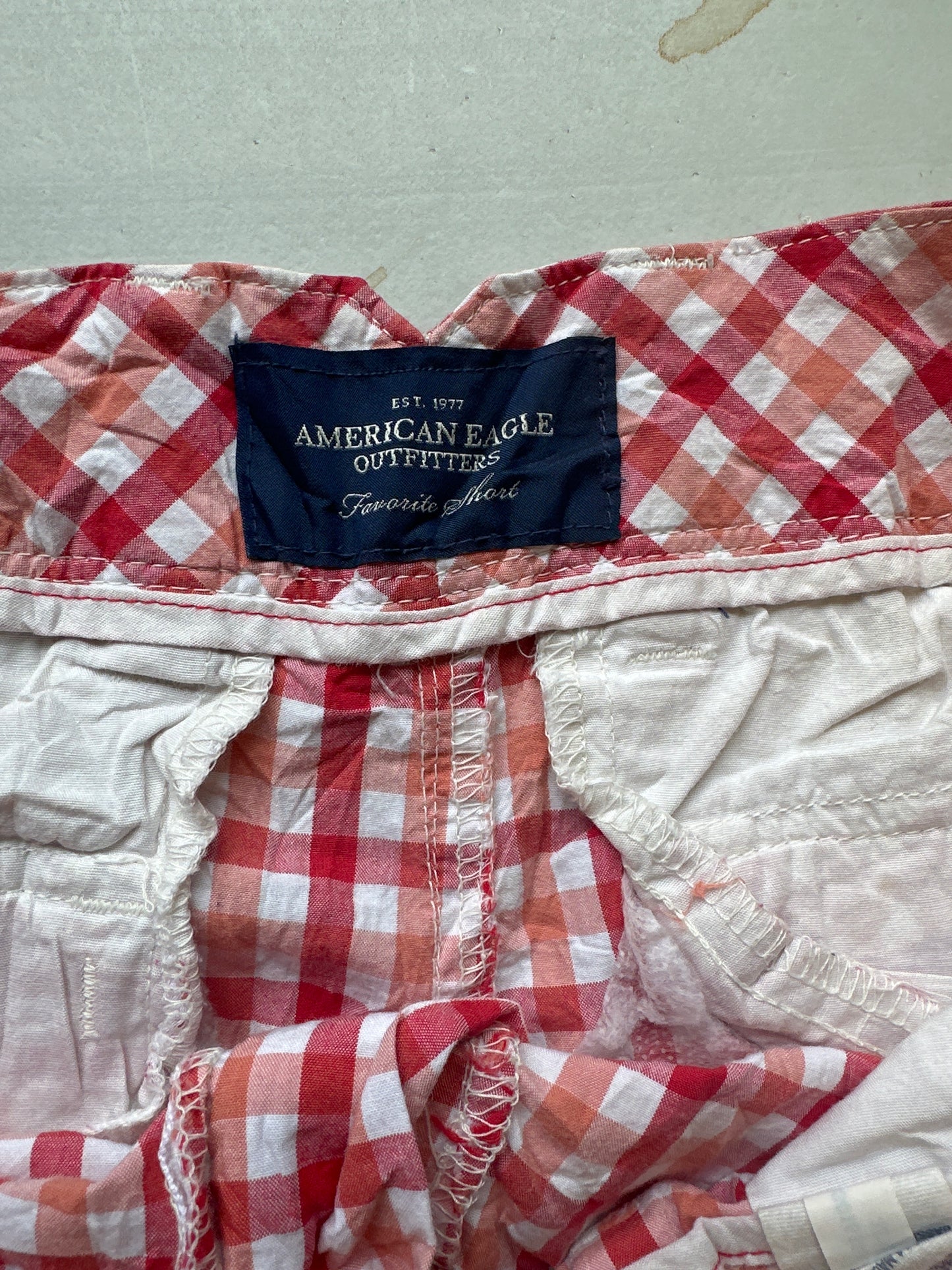 2000s pink gingham booty shorts