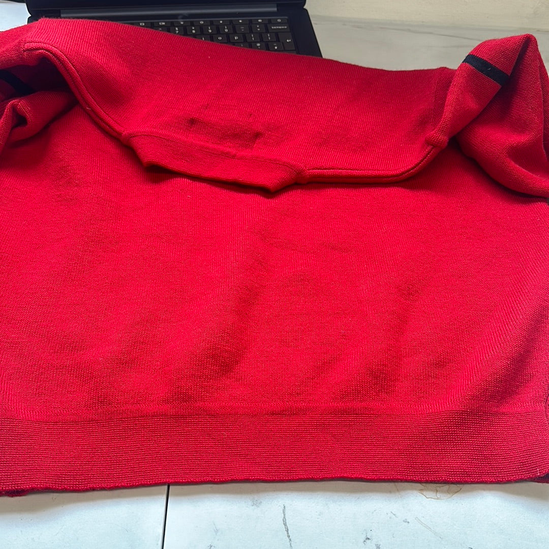 vintage red polo sport jumper