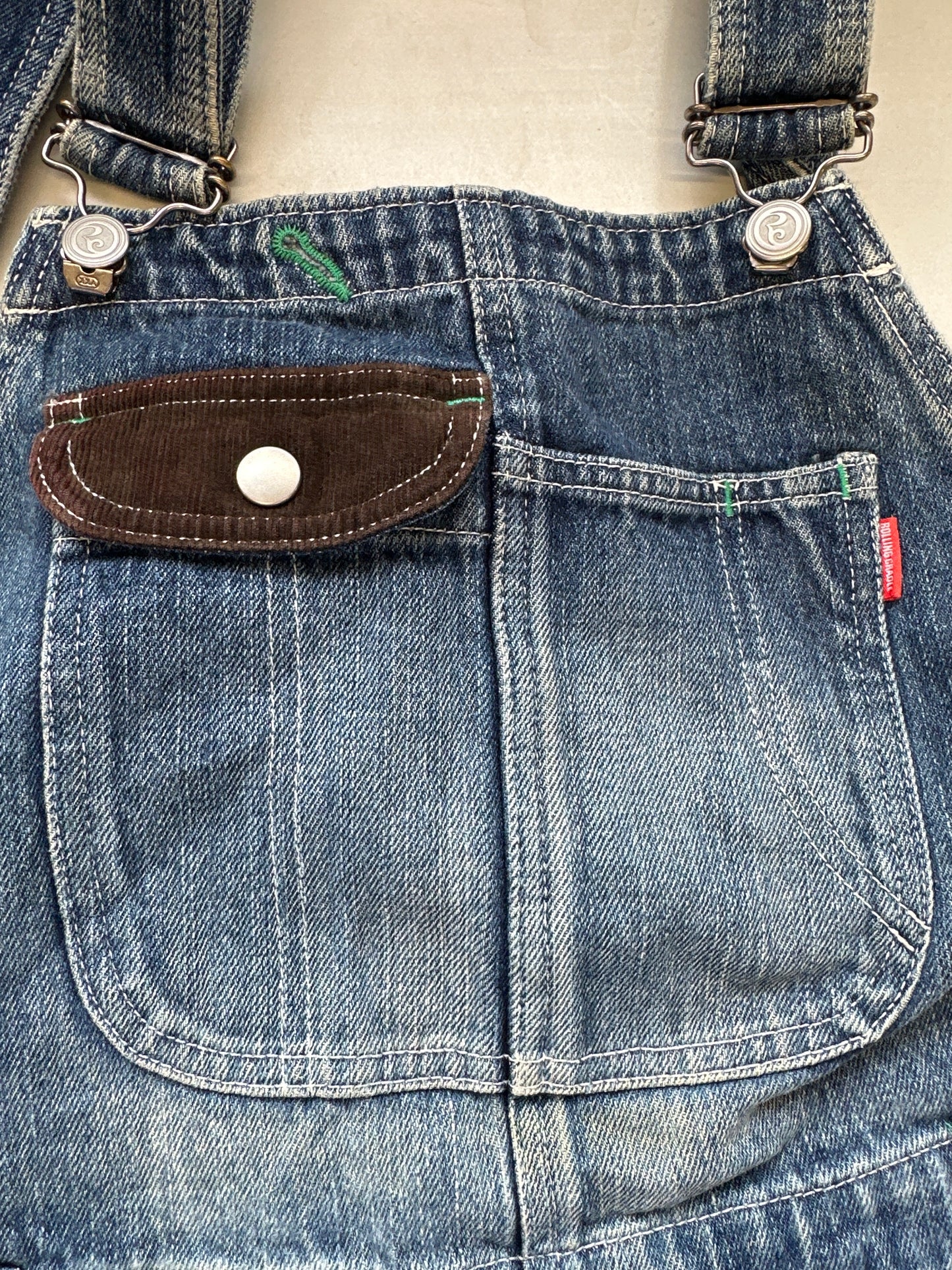 vintage baggy denim dungarees