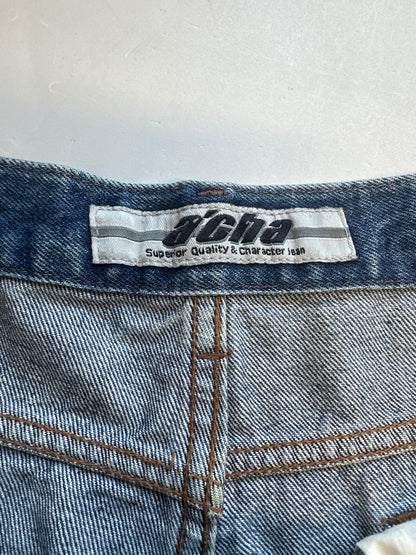 vintage baggy blue jeans