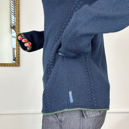 armani jeans navy knitted jumper