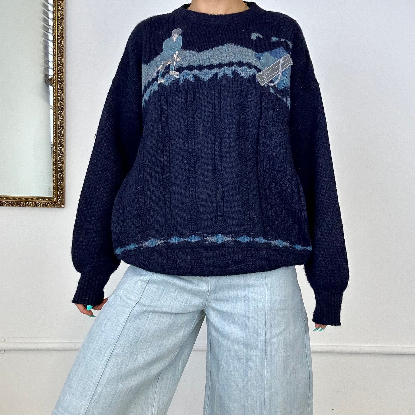 vintage knitted jumper