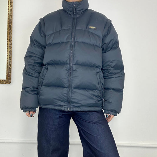 puma navy puffer jacket