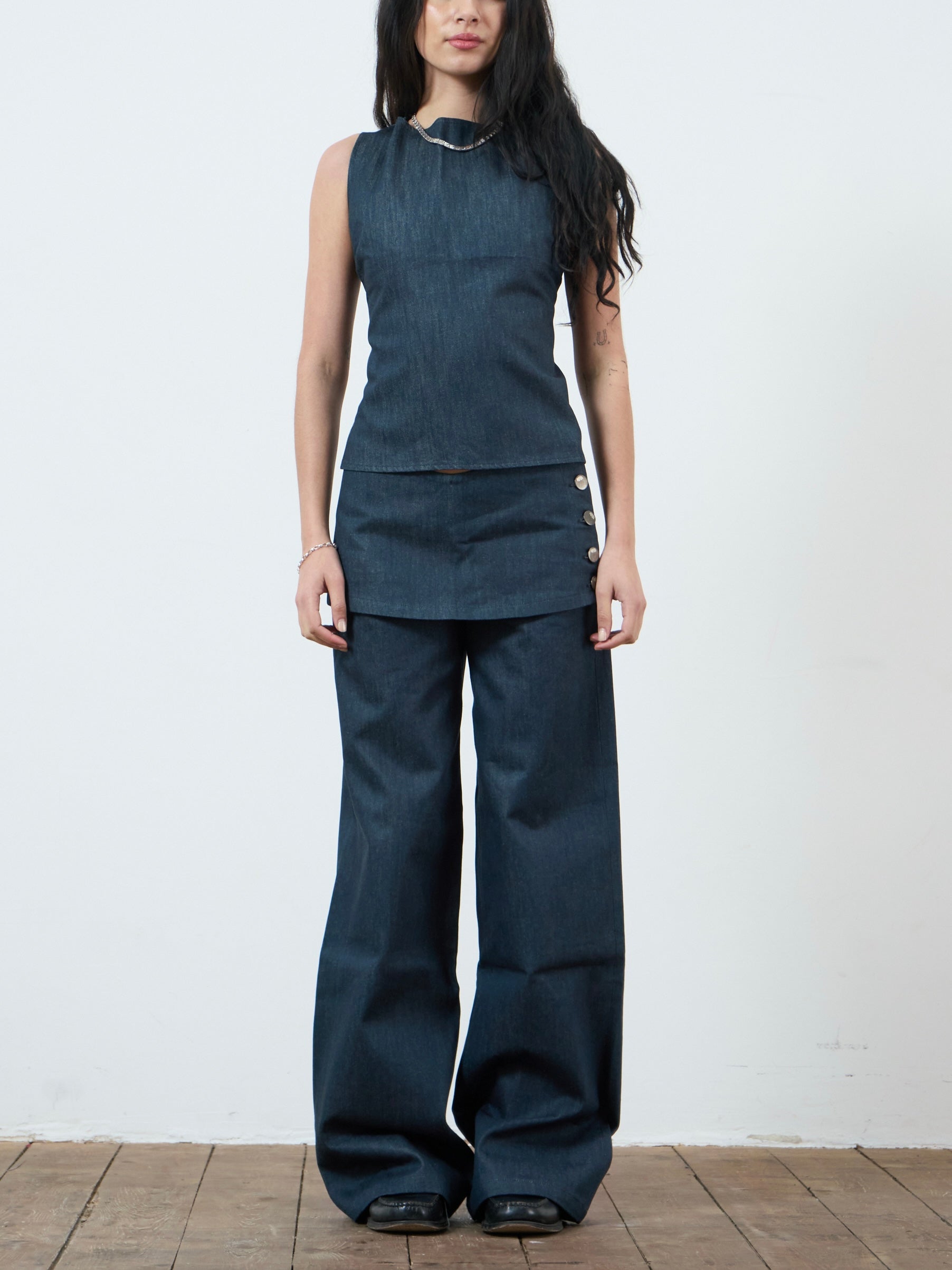 shay trouser - navy denim