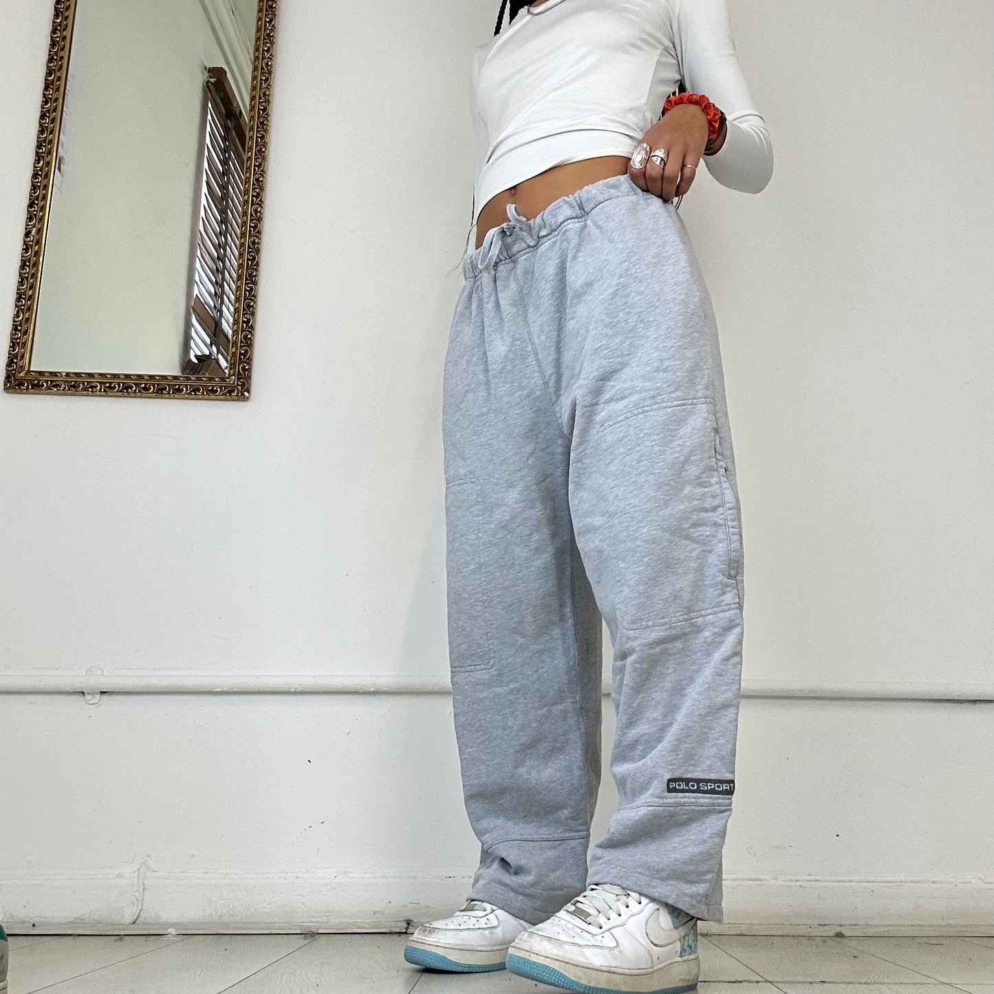 grey polo by ralph lauren joggers