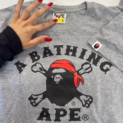 BAPE grey baggy tshirt