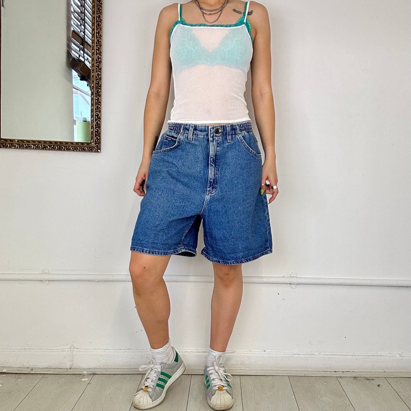 baggy denim LEE shorts