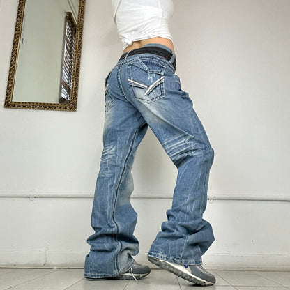 2000's baggy washed jeans