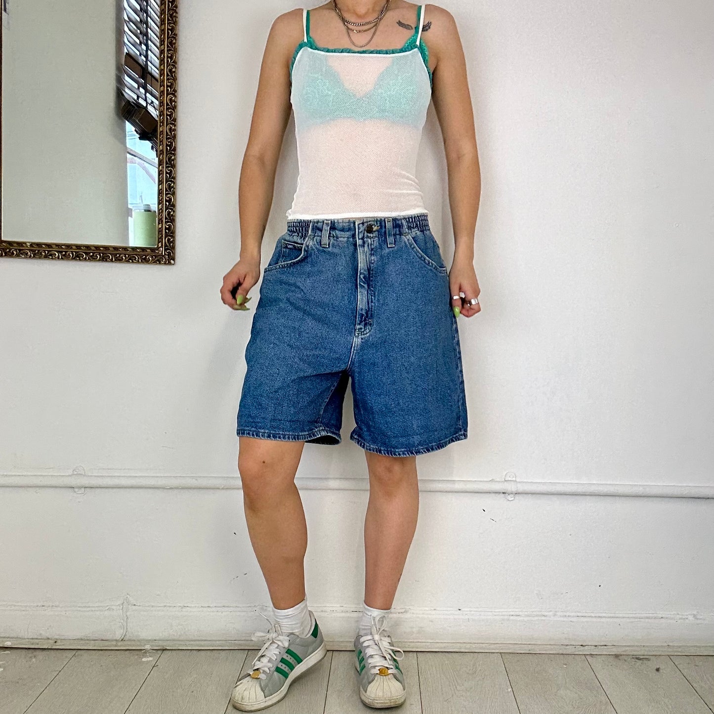 baggy denim LEE shorts