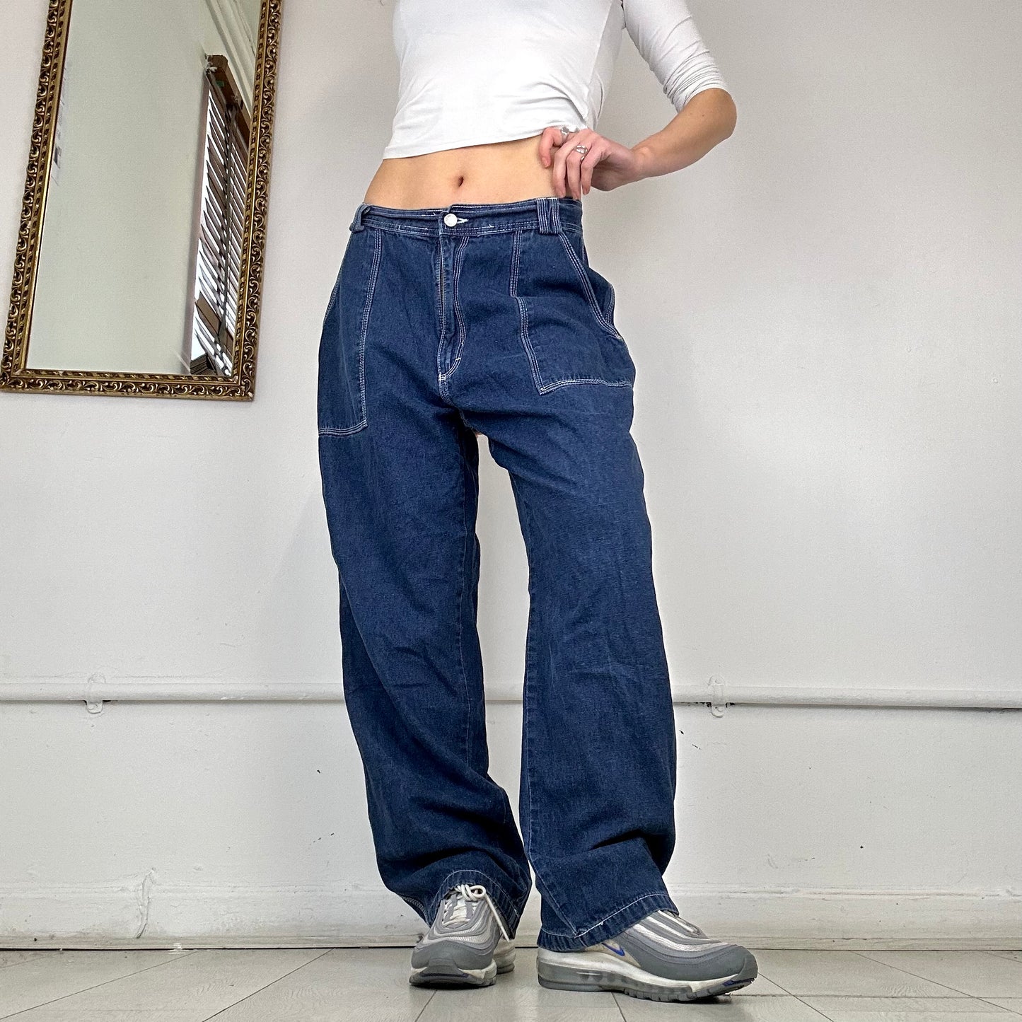 90's baggy cargo jeans