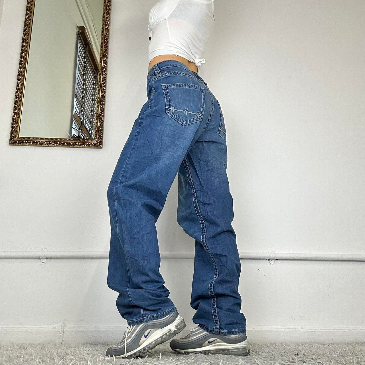 wide leg cargo jeans