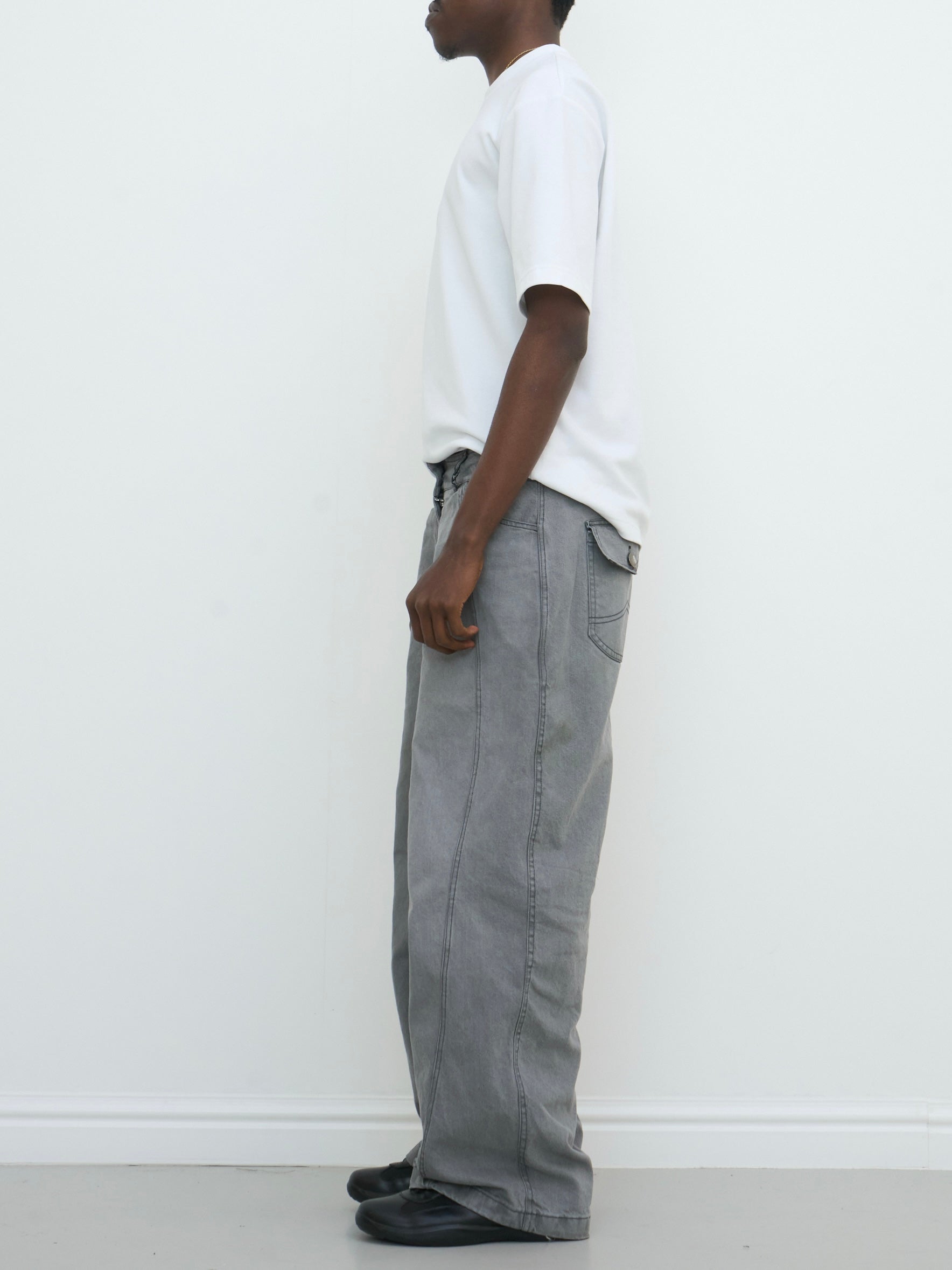balloon jean - grey washed denim