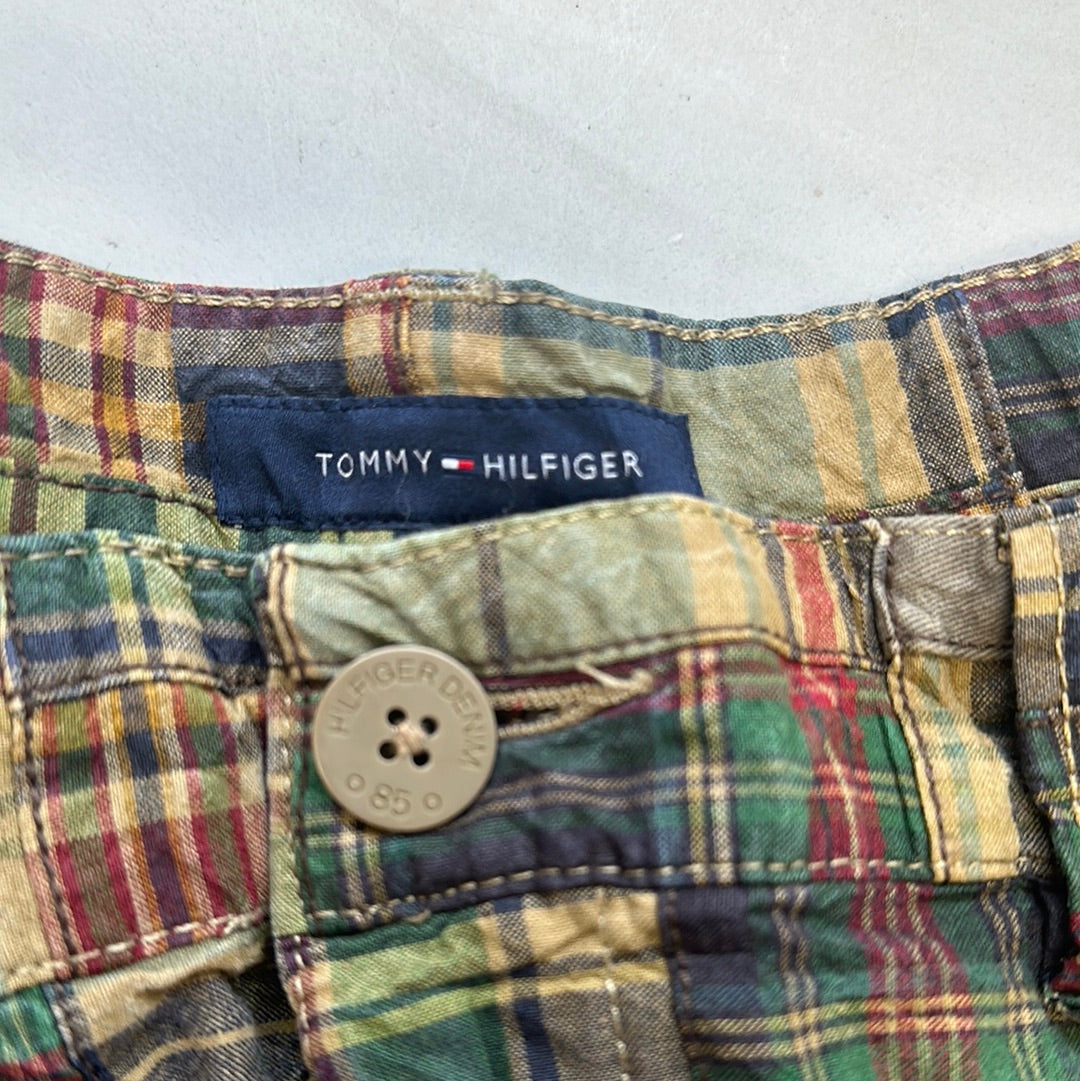 vintage checkered tommy hilfiger shorts