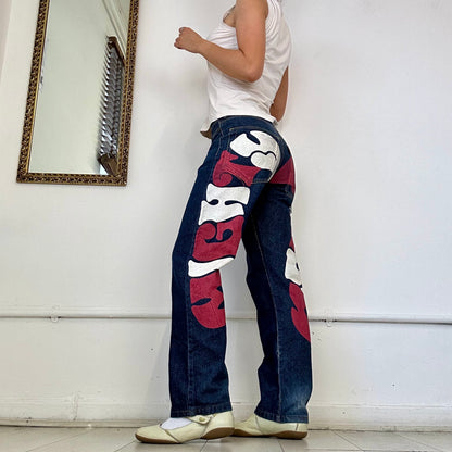 vintage evisu straight leg jeans