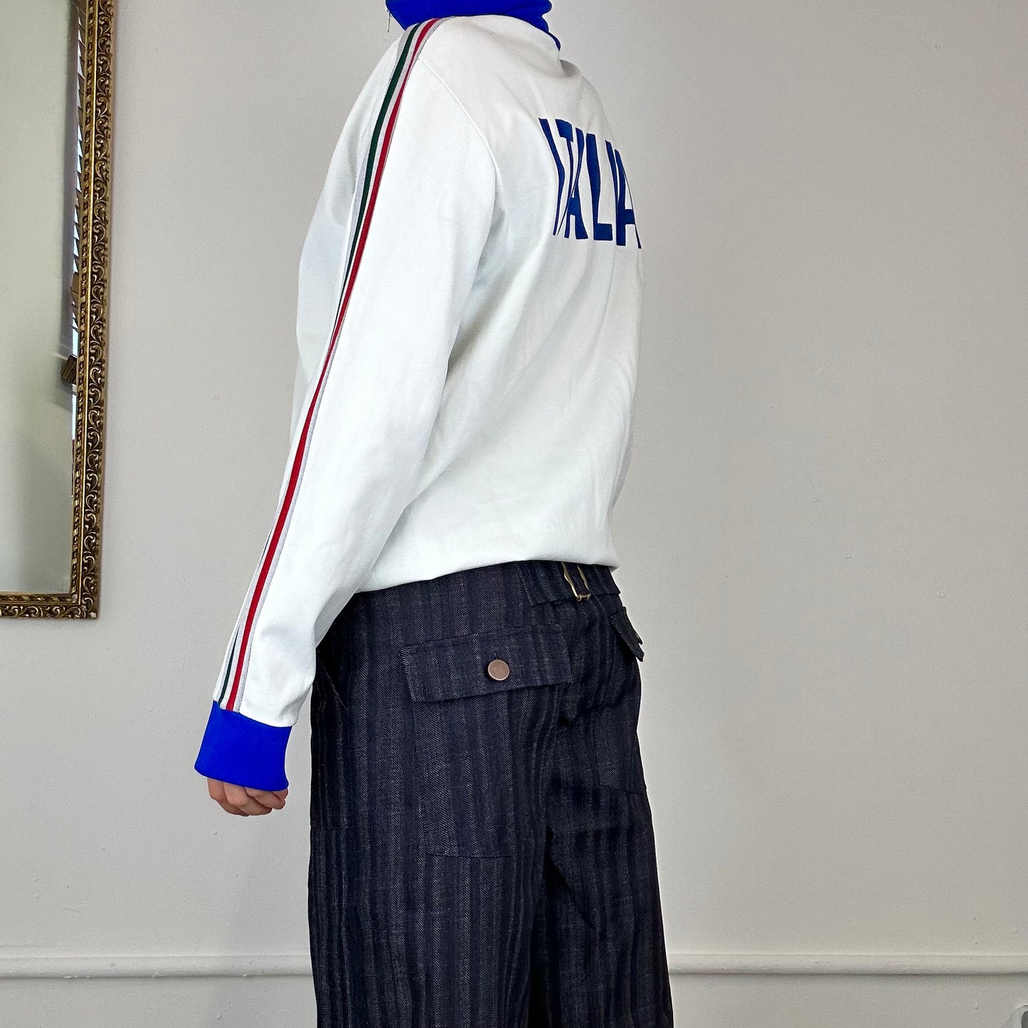 vintage zip up italia track top