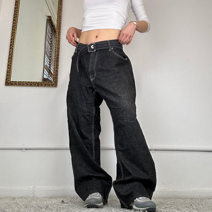 vintage baggy black jeans