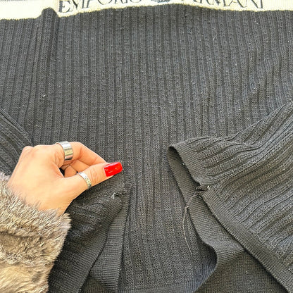 vintage emporio armani knitted jumper