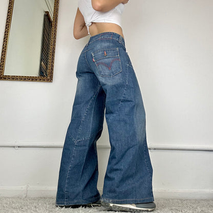 perfect wide leg levi's jeans