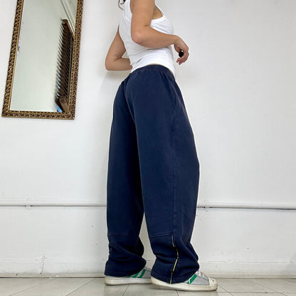 vintage navy nike jersey joggers