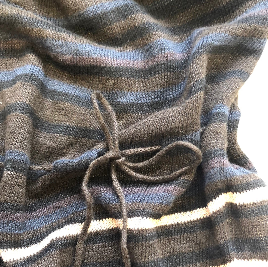 kookai knitted striped top