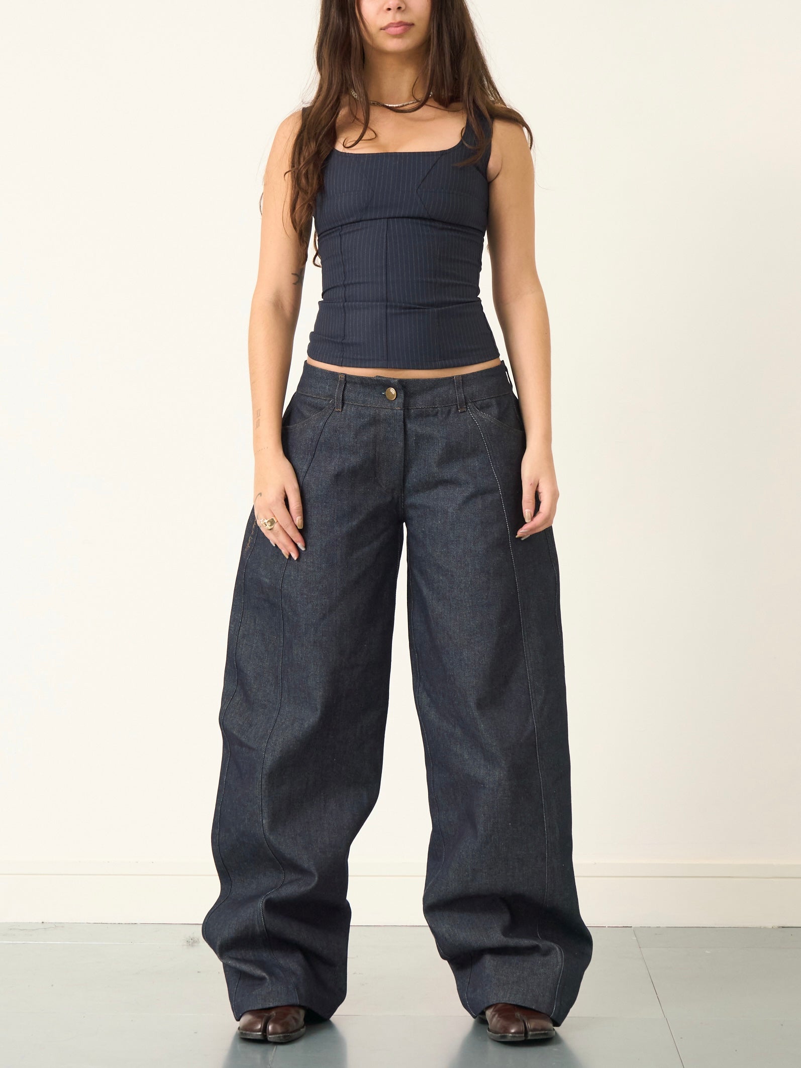 balloon jean - navy denim